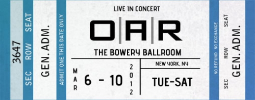 03/06 - 03/10/12 The Bowery Ballroom